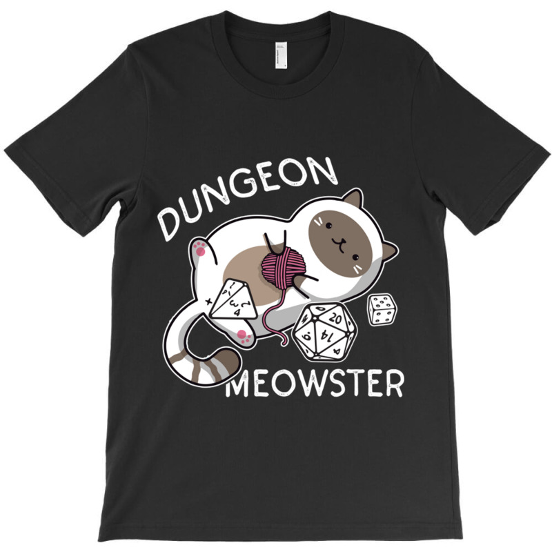 Dungeon Meowster Funny Gamer Cat D20 T-shirt | Artistshot