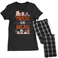 Trick Or Read Book Lover Librarian Halloween Women's Pajamas Set | Artistshot