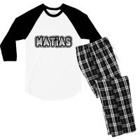 Matias Men's 3/4 Sleeve Pajama Set | Artistshot