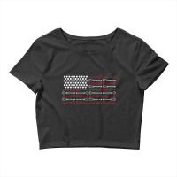 Lacrosse American Flag Lax Mom Crop Top | Artistshot