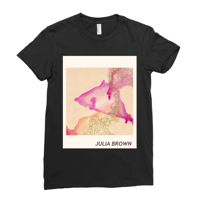 Julia Brown Watercolor Ladies Fitted T-Shirt by UJAYWEHYE | Artistshot