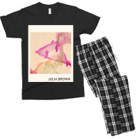 Julia Brown Watercolor Men's T-shirt Pajama Set | Artistshot