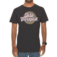 Skin Therapist Esthetician Leopard Skincare Vintage T-shirt | Artistshot