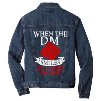 When The Dm Smiles Men Denim Jacket | Artistshot