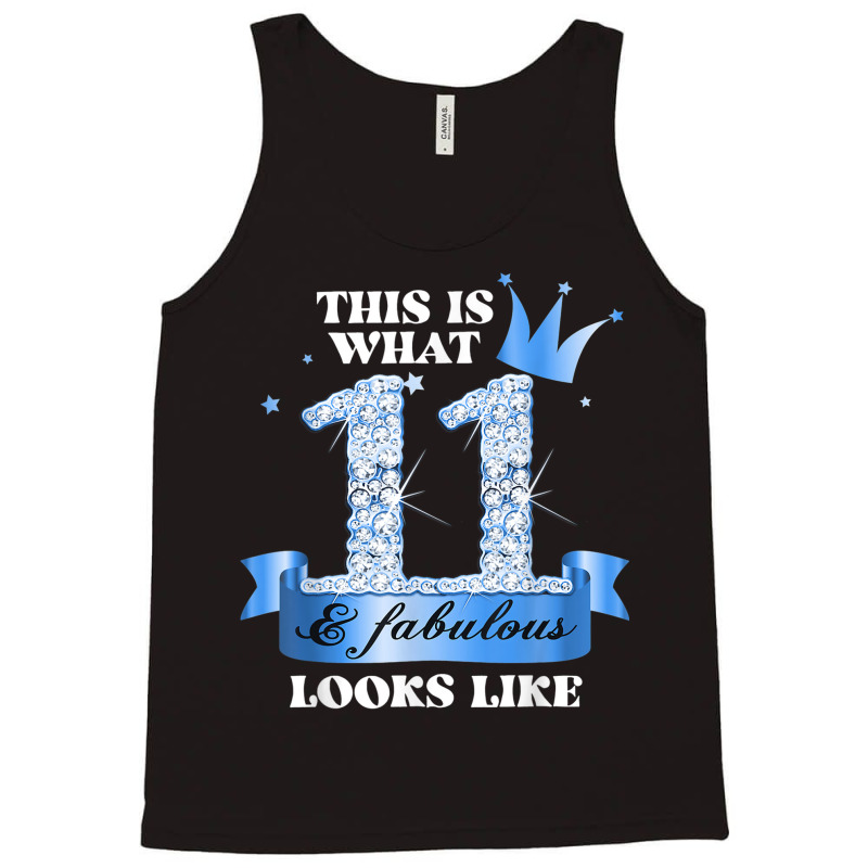 11 & Fabulous I Blue Black Party Group Candid Photo Outfit Tank Top | Artistshot