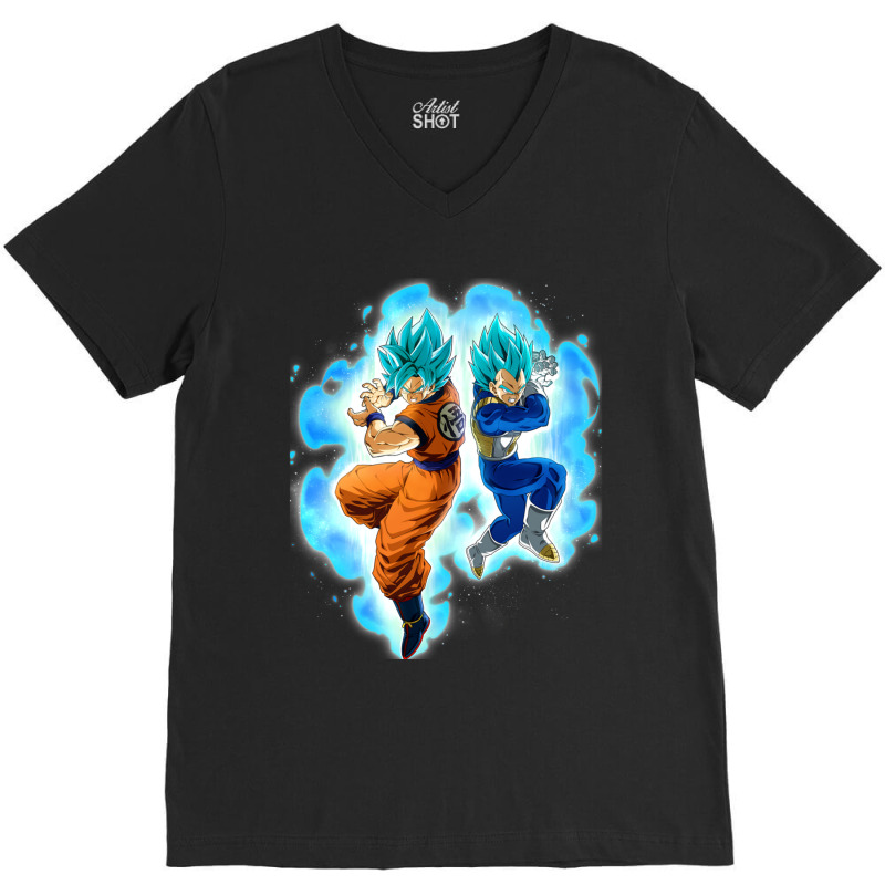 C:\users\administrator\desktop\design\3\9171. Goku Wallpaper\1\goku An V-Neck Tee by cm-arts | Artistshot