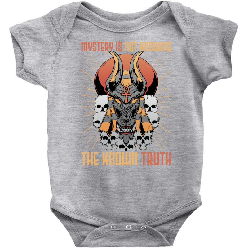 Pharaohs   Mystery Is Not Knowing The Known Truth   Anubis Sweatshirt Baby Bodysuit by vacheu | Artistshot