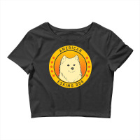 American Eskimo Dog American Eskimo Dog Portrait Crop Top | Artistshot