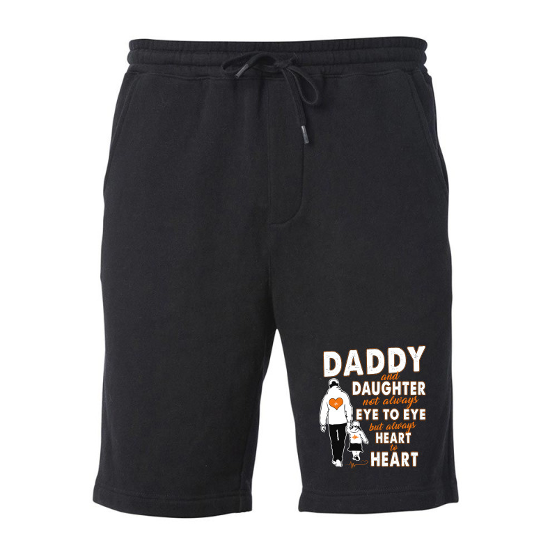 Daddy & Daughter Not Always Eye To Eye 1665998254974 Fleece Short | Artistshot