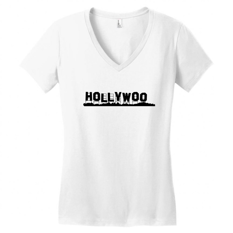 Bojack Horseman Dark Hollywoo Sign Gift Women's V-Neck T-Shirt by ClintonSoto | Artistshot