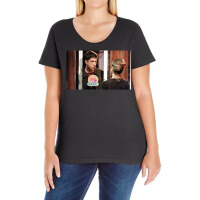 Friends Rachel & Ross Through The Glass Ladies Curvy T-shirt | Artistshot