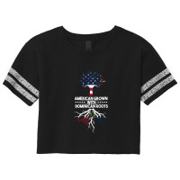 American Grown With Dominican Roots Scorecard Crop Tee | Artistshot