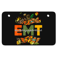 Emergency Medical Technicians Pumpkin Cute Autumn Halloween Atv License Plate | Artistshot