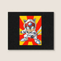 Samurai Pizza Cats Anime Gift Landscape Canvas Print | Artistshot