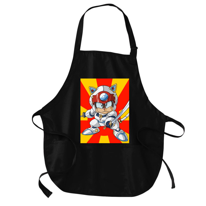 Samurai Pizza Cats Anime Gift Medium-length Apron | Artistshot