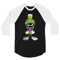 Marvin The Martian Glitch 3/4 Sleeve Shirt | Artistshot