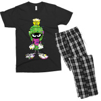 Marvin The Martian Glitch Men's T-shirt Pajama Set | Artistshot