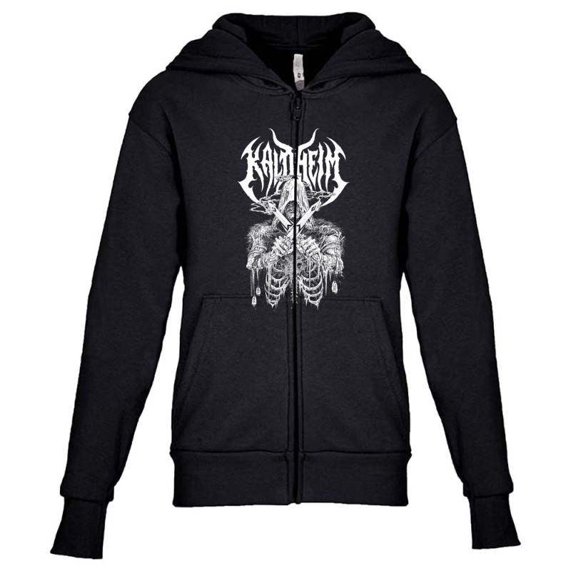 Magic The Gathering Kaldheim Skeleton Warrior Youth Zipper Hoodie by samuelswallace | Artistshot