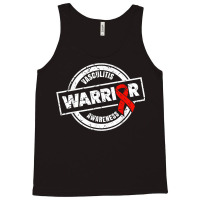 Warrior Red Ribbon Products & Gifts For Vasculitis Awareness Tank Top | Artistshot