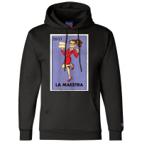 Womens La Maestra Lottery Espanol Gift Spanish Bilingual Teacher Champion Hoodie | Artistshot