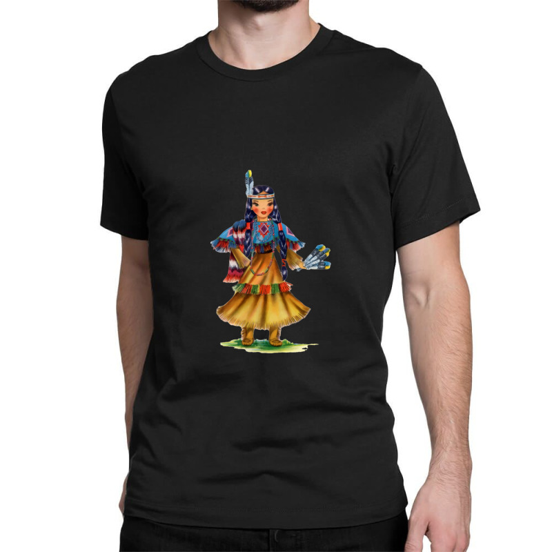 Native American Woman Classic T-shirt by WesleyCopenheaver | Artistshot