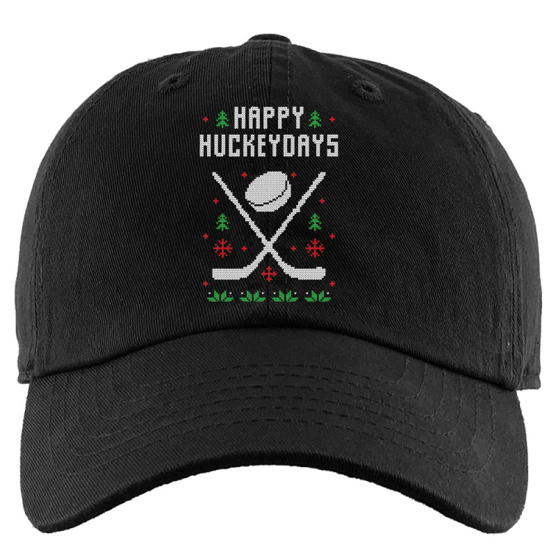 Happy Hockeydays Funny Ugly Christmas Sweater Kids Cap by Bertrand Angulo | Artistshot