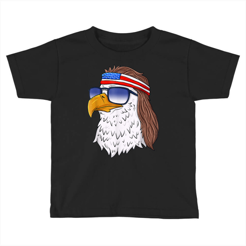 American Bald Eagle Mullet 4th Of July Usa Patriotic Toddler T-shirt by cm-arts | Artistshot