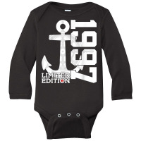 25 Year Capacity 1997 Limited Edition Sailor 25th Birthday Long Sleeve Baby Bodysuit | Artistshot