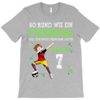 Children's With German Text Ich Bin 7 Years Football Dabbing Boy 7th B T-shirt | Artistshot