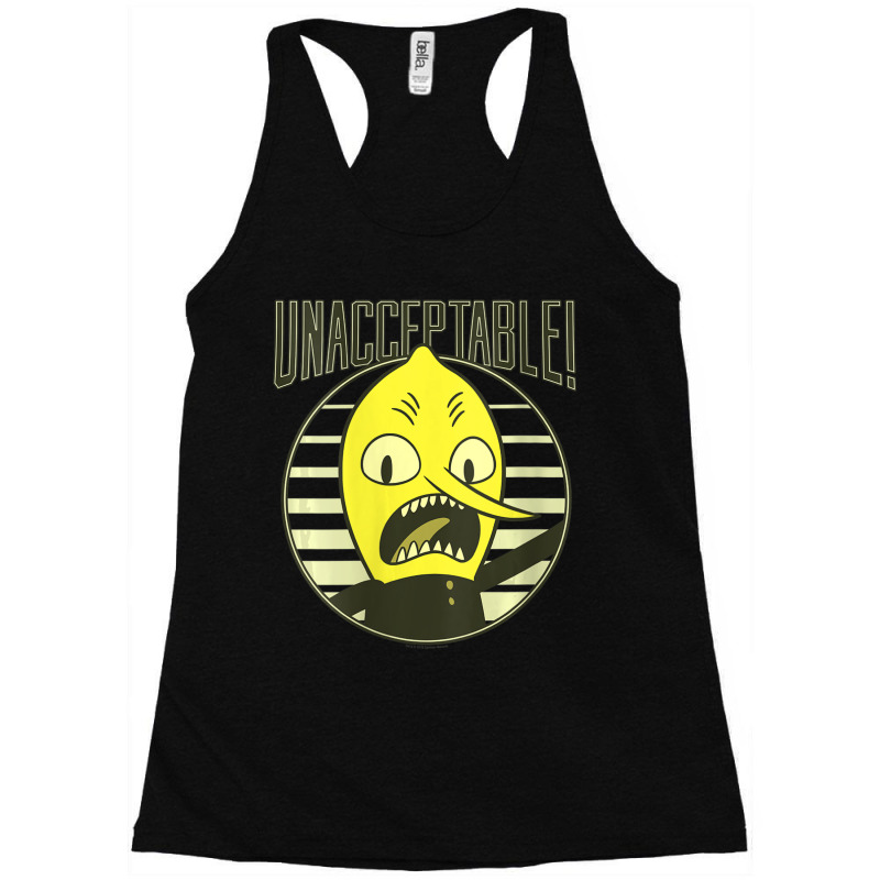 Womens Cn Adventure Time Lemongrab Unacceptable V-neck Racerback Tank by cm-arts | Artistshot