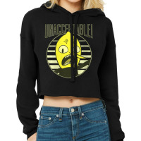 Womens Cn Adventure Time Lemongrab Unacceptable V-neck Cropped Hoodie | Artistshot