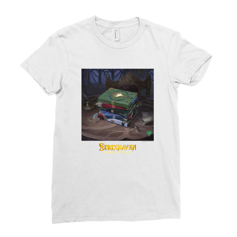 Magic The Gathering Strixhaven Textbooks Ladies Fitted T-Shirt by samuelswallace | Artistshot