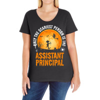 Halloween Assistant Principal For Men & Women Ladies Curvy T-shirt | Artistshot