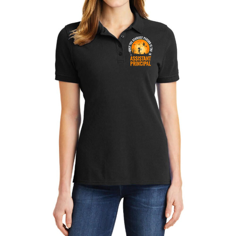 Halloween Assistant Principal For Men & Women Ladies Polo Shirt by Uniform | Artistshot