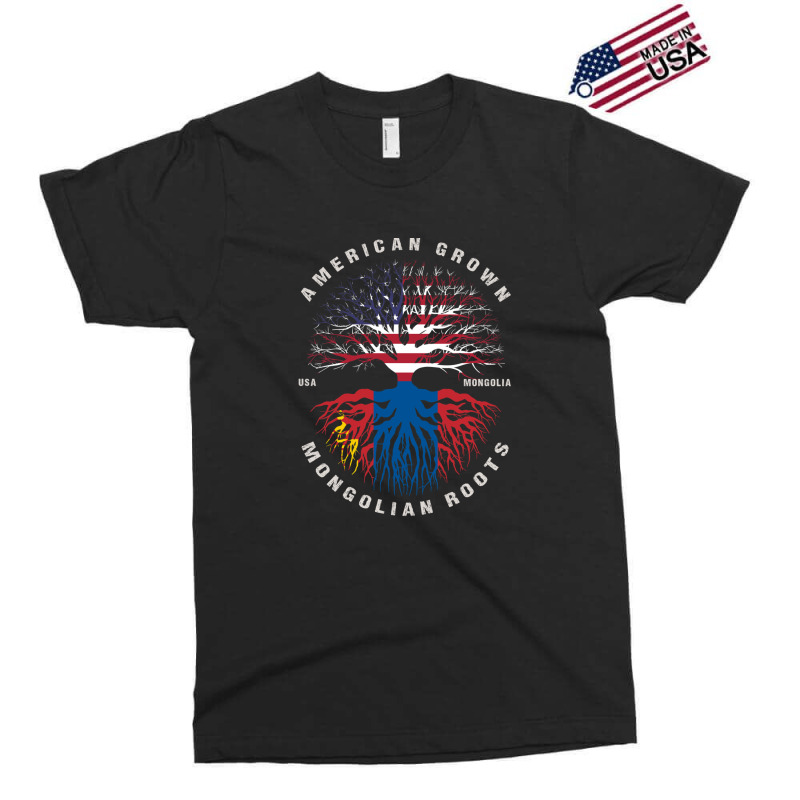 American Grown Mongolian Roots Mongolia Flag Exclusive T-shirt by ChandraGay | Artistshot