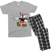 Cup Head Classic Wink With A Snap Graphic Tee Shirt Men's T-shirt Pajama Set | Artistshot