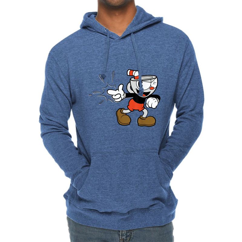 Cup Head Classic Wink With A Snap Graphic Tee Shirt Lightweight Hoodie | Artistshot