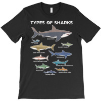 9 Types Of Sharks Educational Colorful Ocean T-shirt | Artistshot