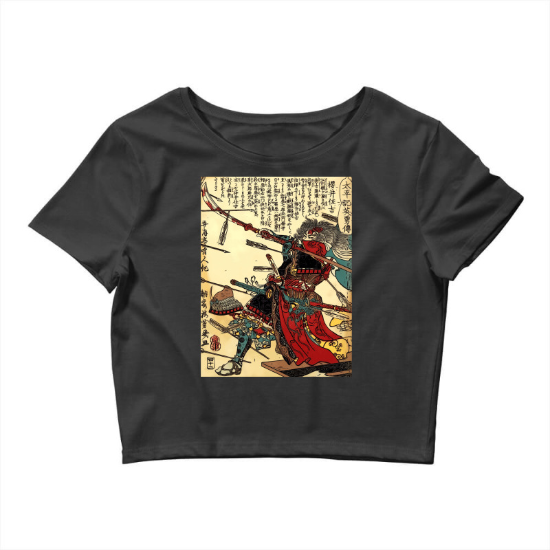 Samurai Warrior Poster Martial Arts Face Mask Gift Crop Top by IsabelSchmitt | Artistshot