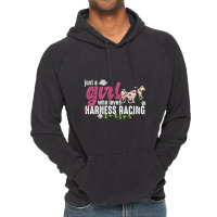 Just A Girl Who Loves Harness Racing Harness Racer Vintage Hoodie | Artistshot