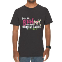 Just A Girl Who Loves Harness Racing Harness Racer Vintage T-shirt | Artistshot