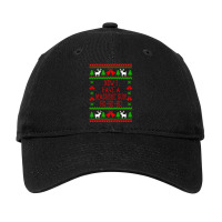 Now I Have A Machine Gun Ho-ho-ho - Die Hard Quote - Ugly Christmas Sw Adjustable Cap | Artistshot