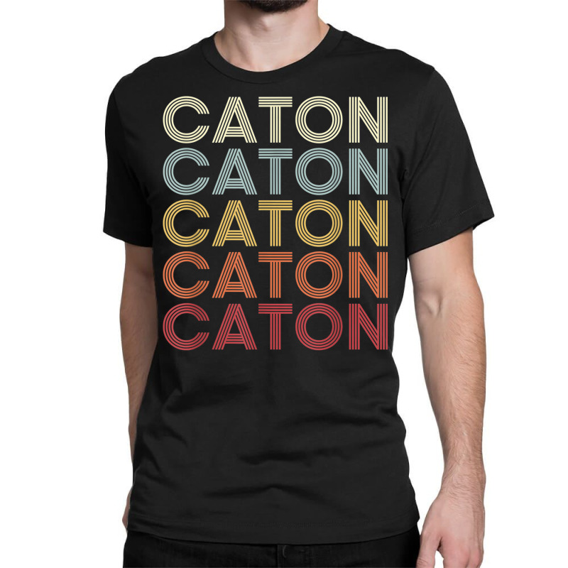 Caton New York Caton Ny Retro Vintage Text Classic T-shirt by Garnet | Artistshot