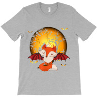 Fox With Bat Wings Halloween Girls Bat T-shirt | Artistshot