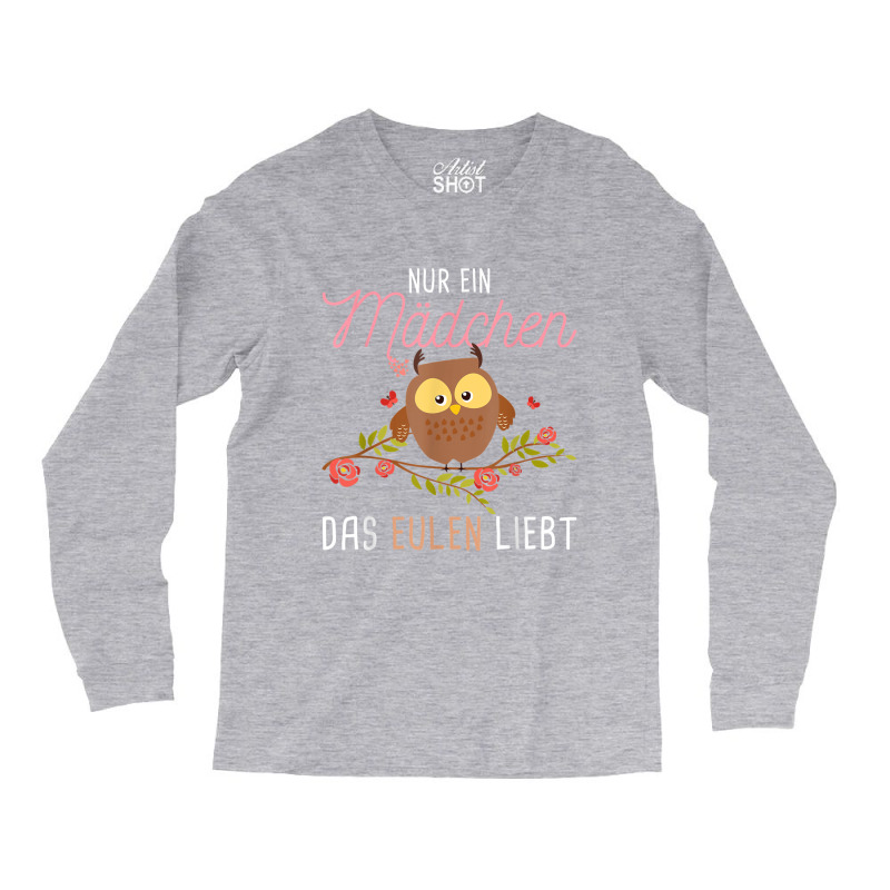 Women Girls Owls Animal Motif Gift Idea Cute Owl Long Sleeve Shirts | Artistshot