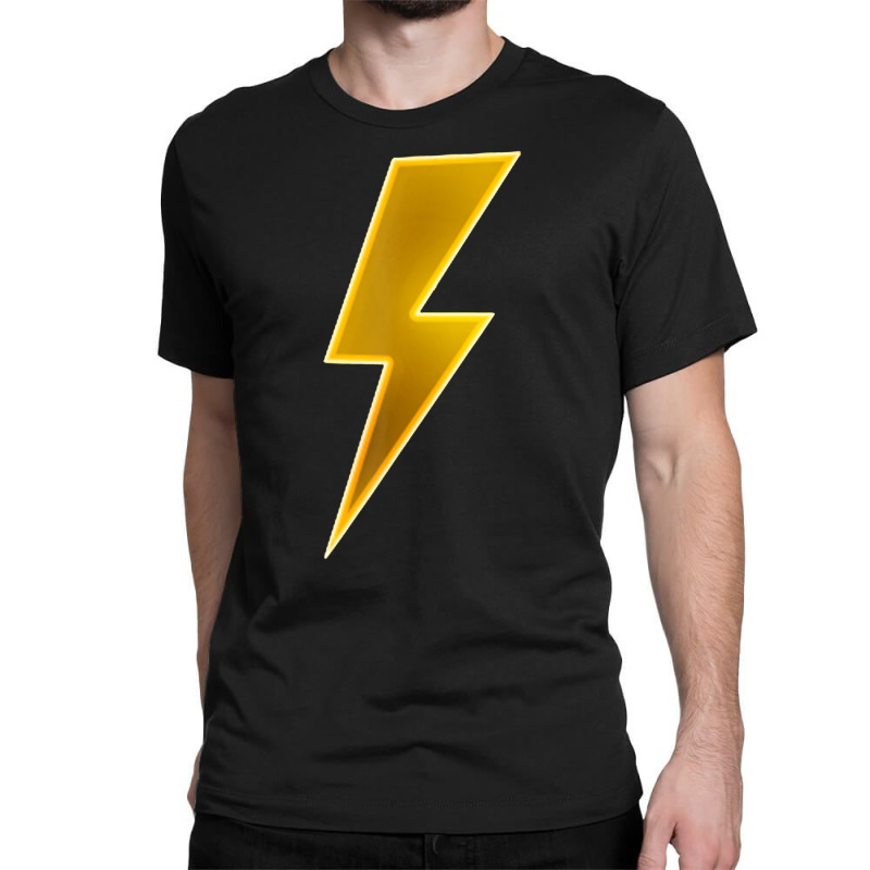 Men Women Kids Cool Yellow Lightning Bolt Thunder Print Classic T-shirt by cm-arts | Artistshot