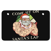 Come Sit On Santa's Lap Funny Santa Claus Christmas Beard Atv License Plate | Artistshot