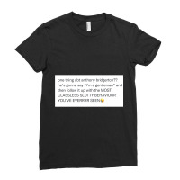 Anthony Bridgerton  Slutty Gentleman Ladies Fitted T-shirt | Artistshot