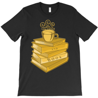 Book Reading And Coffee T  Shirt Book Reading And Coffee T  Shirtby Mi T-shirt Designed By Laron Wyman