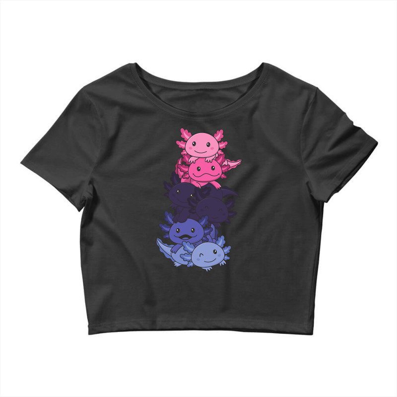 Omnisexual Gender Fluid Pride Lgbtq Axolotl Crop Top by home12 | Artistshot